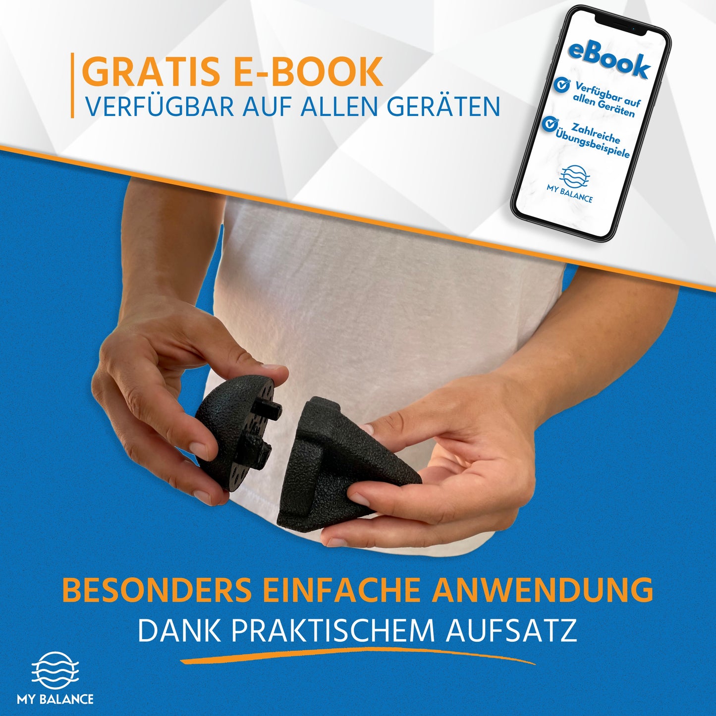 Triggerpunkt Drücker Set, 4-teiliges Handdrücker Set zur Osteopressur und Triggerpunkt Massage