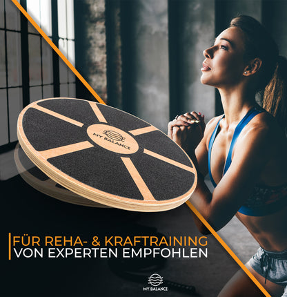 Premium Balance Board inkl. Antirutschmatte & eBook