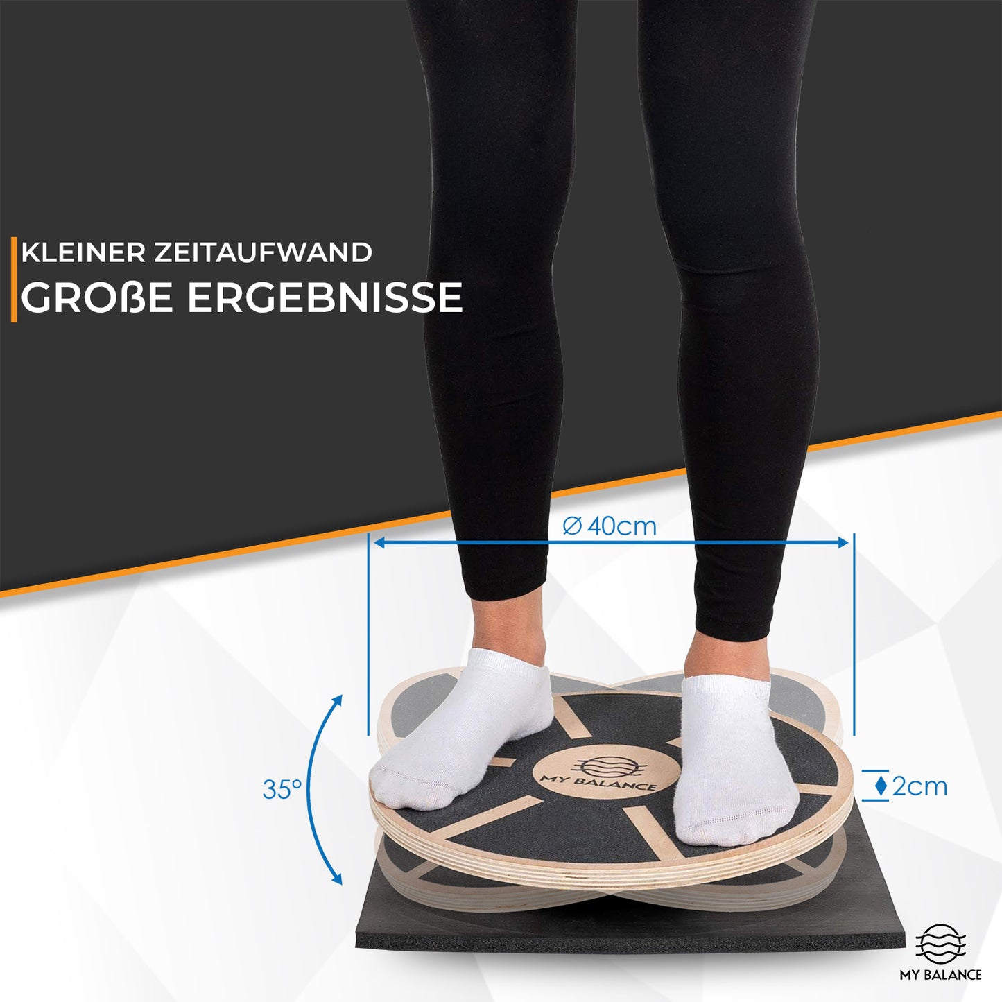 Premium Balance Board inkl. Antirutschmatte & eBook