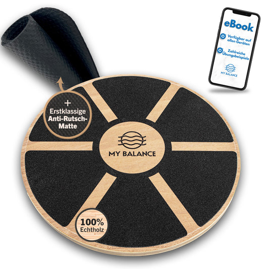 Premium Balance Board inkl. Antirutschmatte & eBook